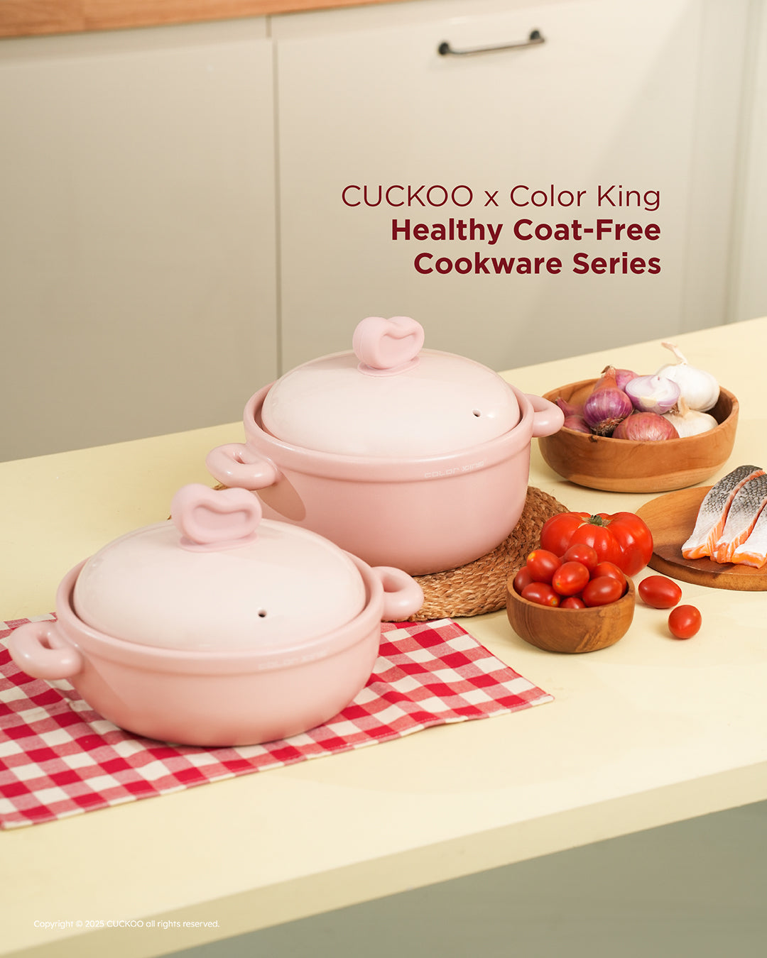 CUCKOO x Color King Healthy Coat-Free Cookware Series