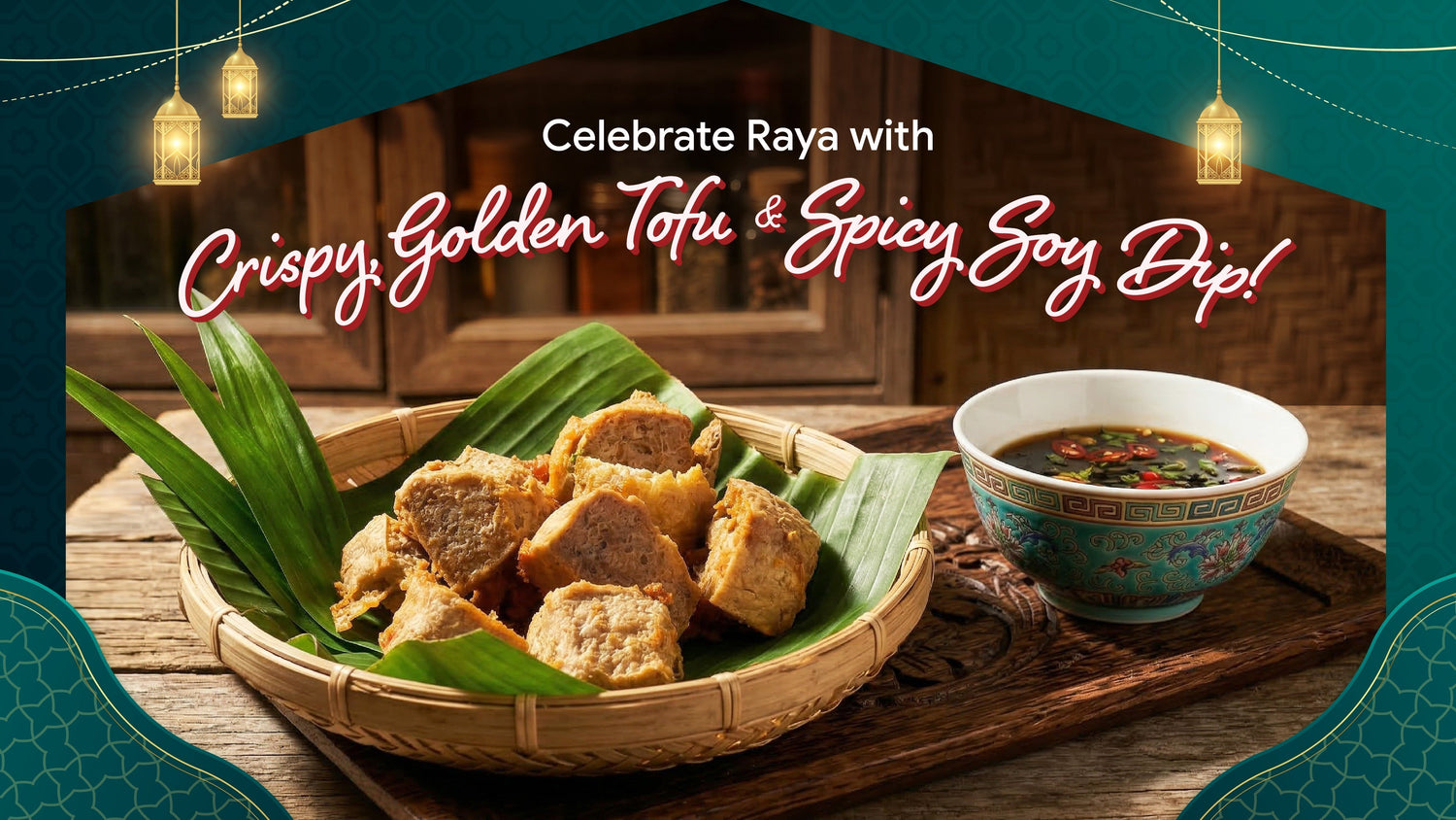 Quick Raya Meal: Crispy Tofu with Chili Soy Sauce