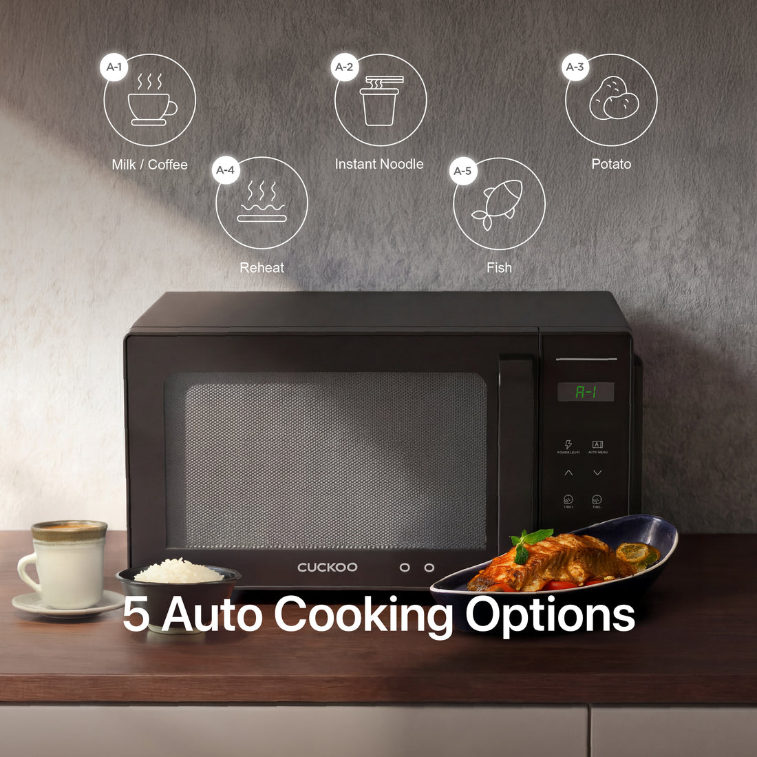 5 Auto Cooking Menu Options