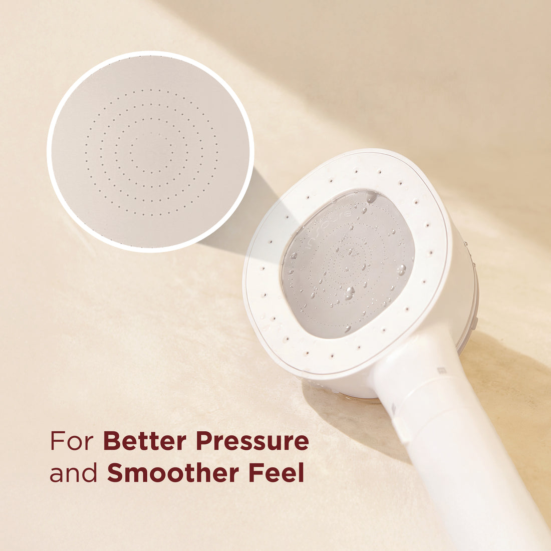 High Water Pressure & Water Saving