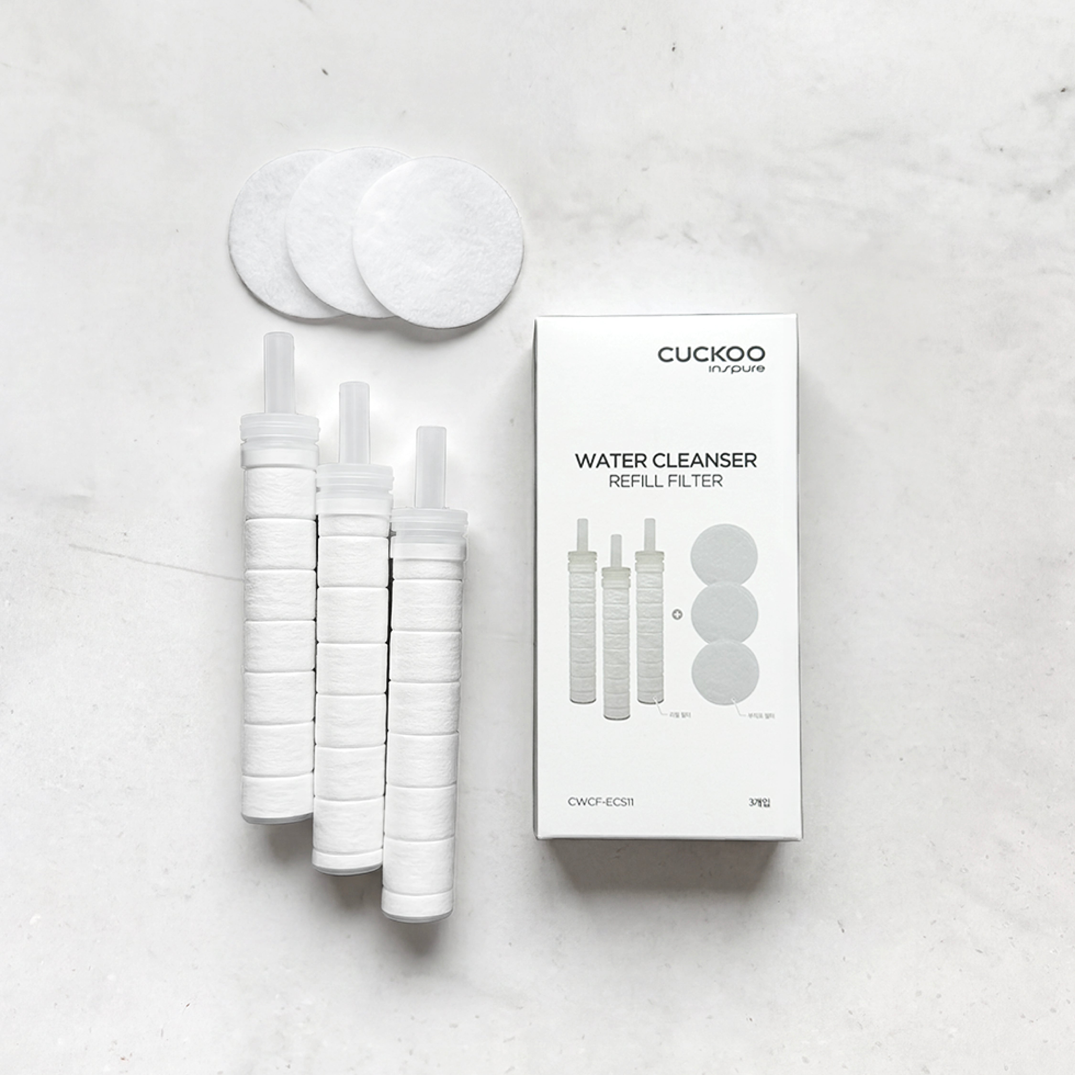 AquaPro X Filtered Shower Head - High-Density Fibre Filter & Body Filter Refill Pack