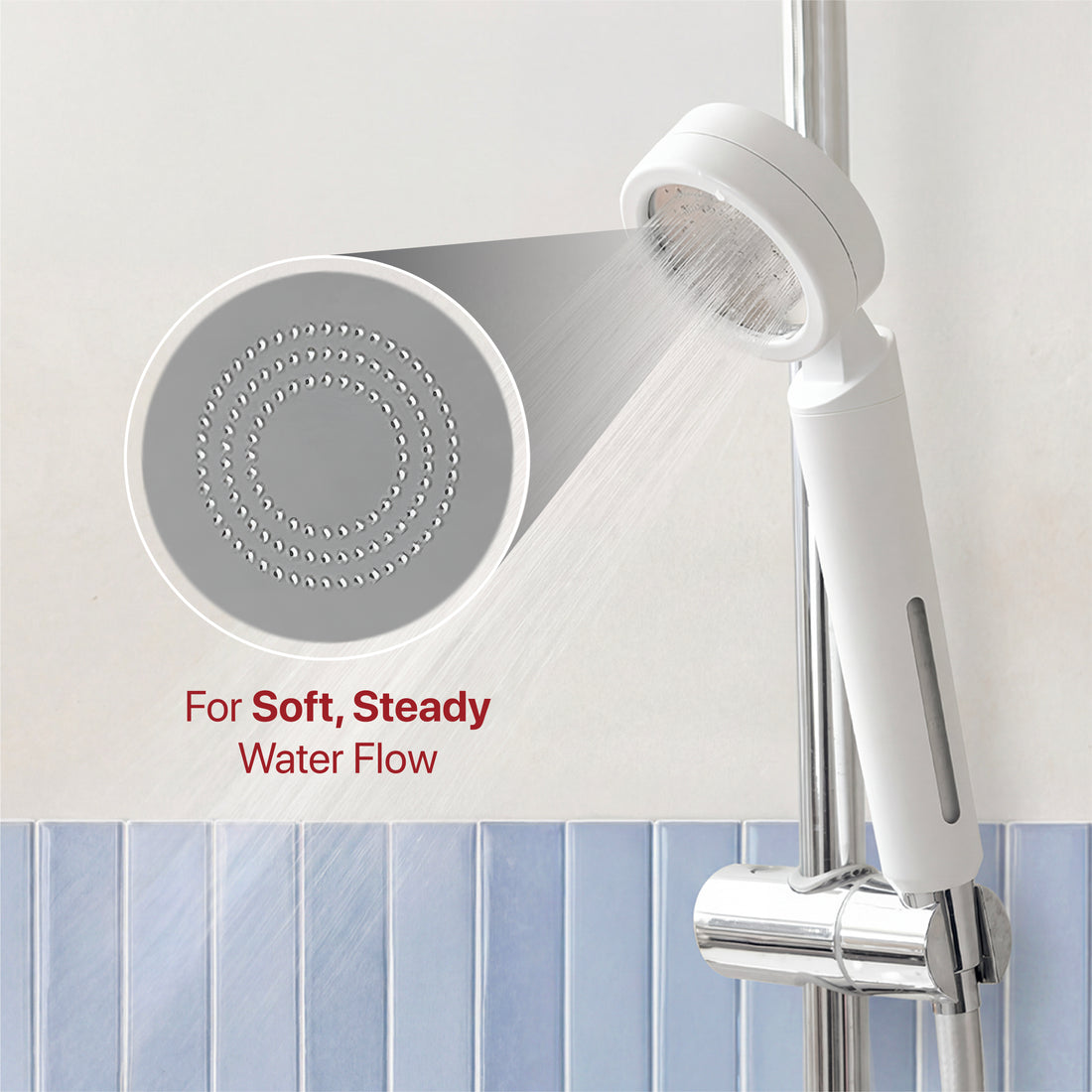 High Water Pressure & Water Saving