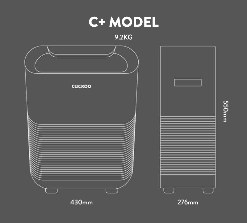 C+ Model | Air Purifier + Humidifier