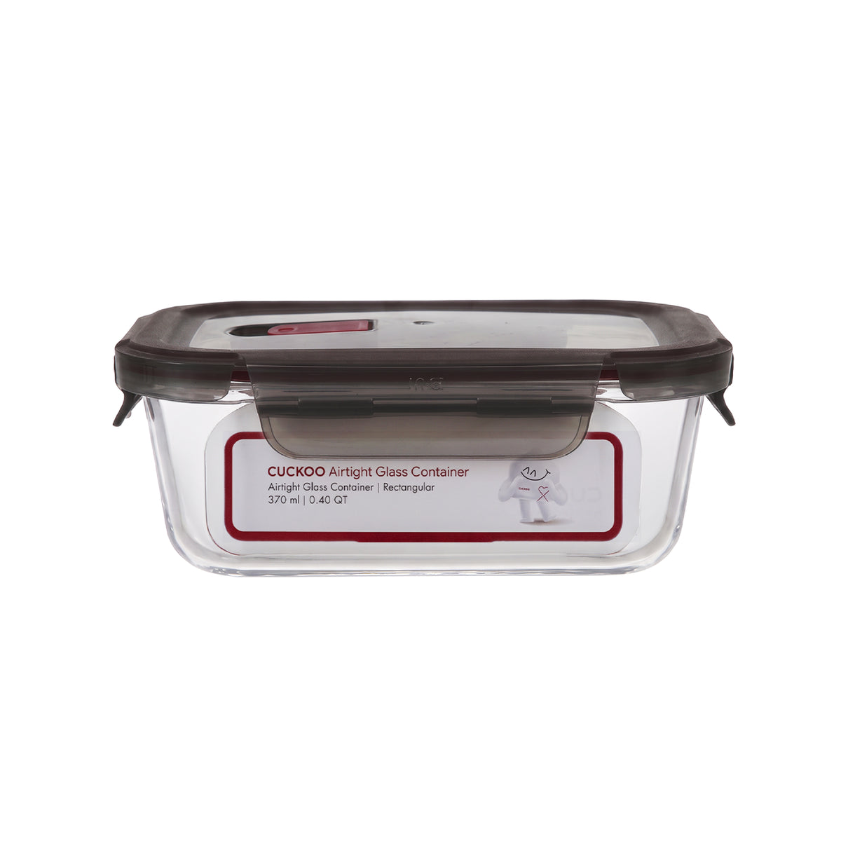 CUCKOO x FUKURO Yoki Borosilicate Rectangle Airtight Glass Container (370ml)