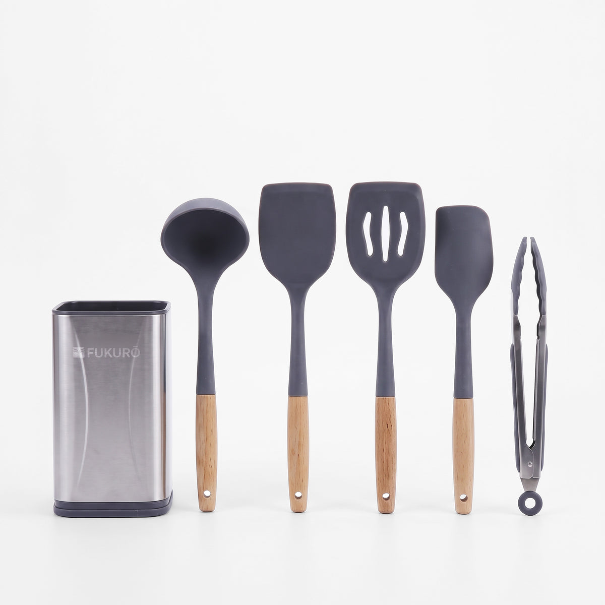 CUCKOO x FUKURO 260° ProSilicone 5-Piece Cooking Utensil Set (Muji Edition)
