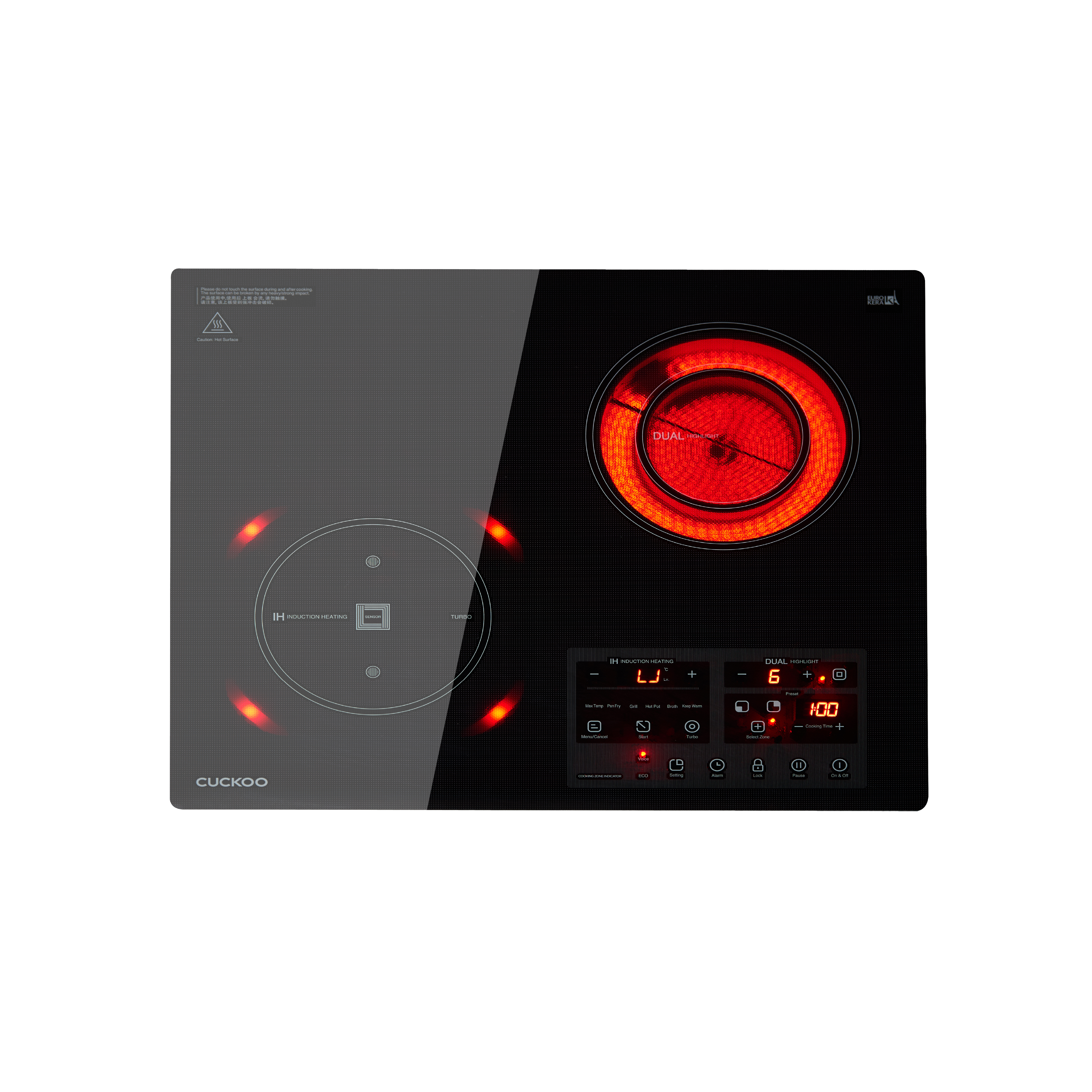 INDUCTWO Hybrid Induction Hob