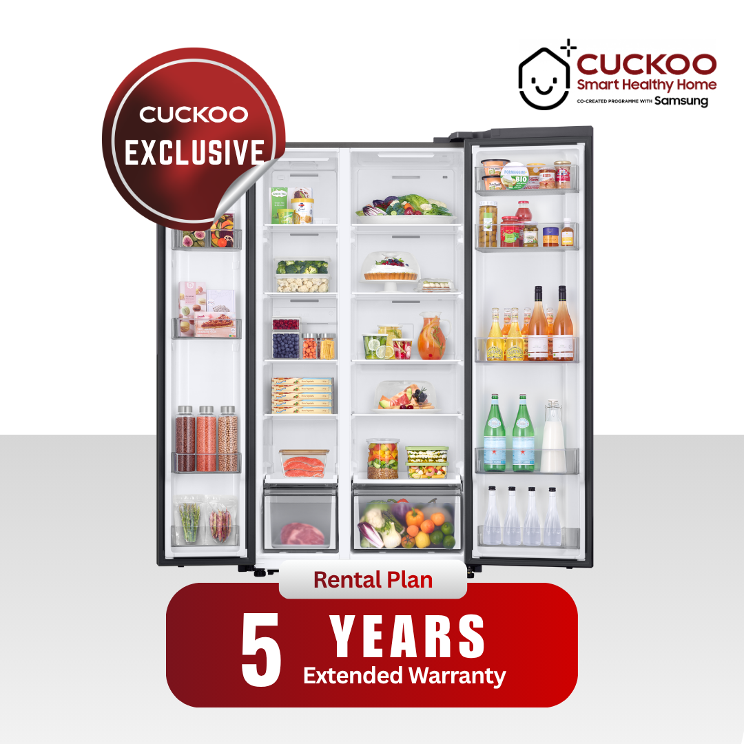 583L Refrigerator Side By Side & SmartThings AI Energy