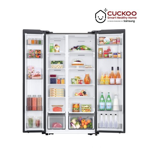 583L Refrigerator Side By Side & SmartThings AI Energy