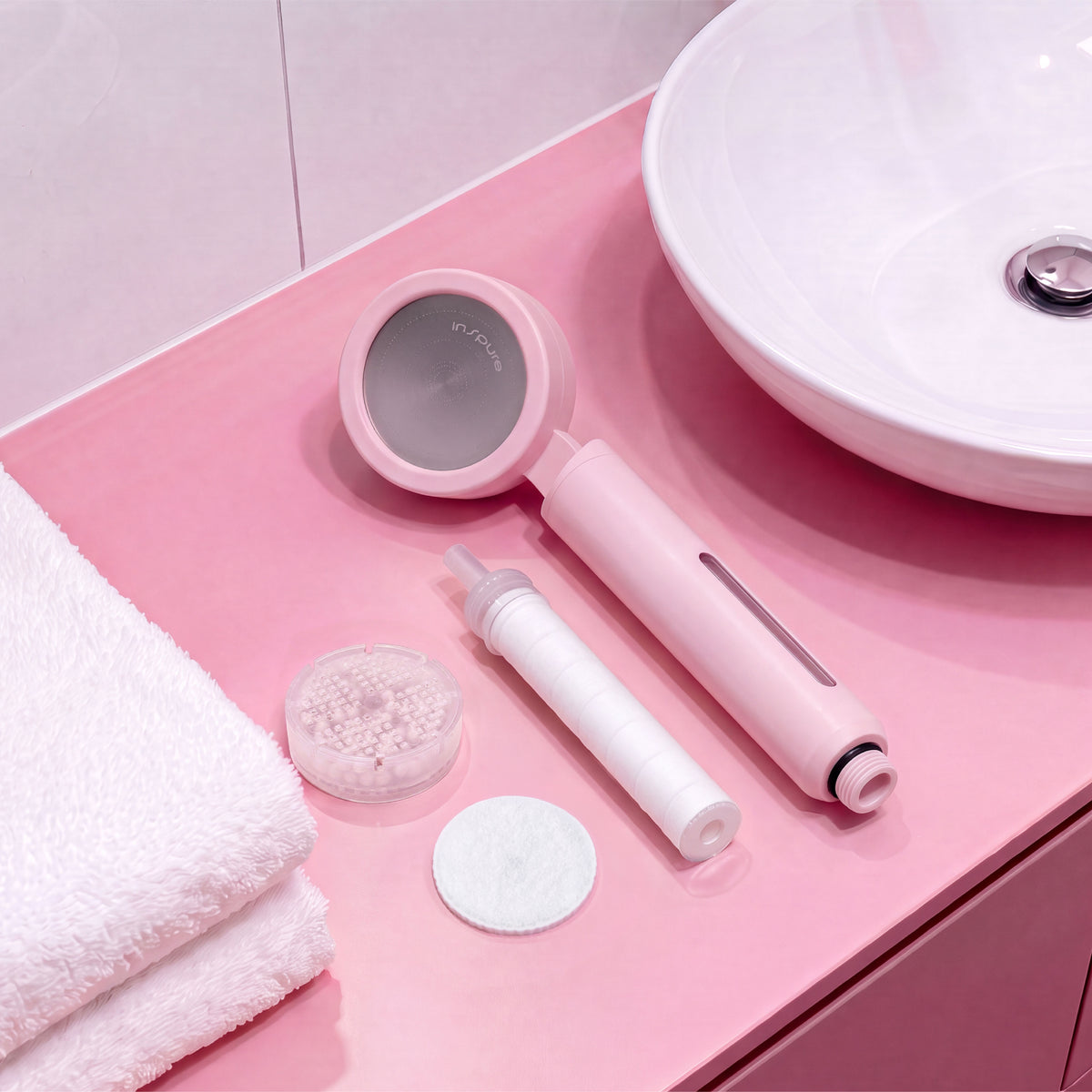 AquaPro X Pink Oasis Filtered Shower Head (Special Edition)