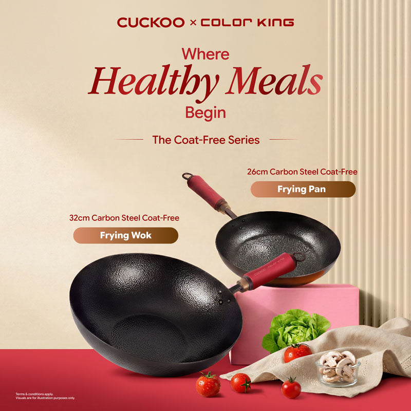 CUCKOO x Color King Where Healthy Meals Begin Frying Pan and Wok Series