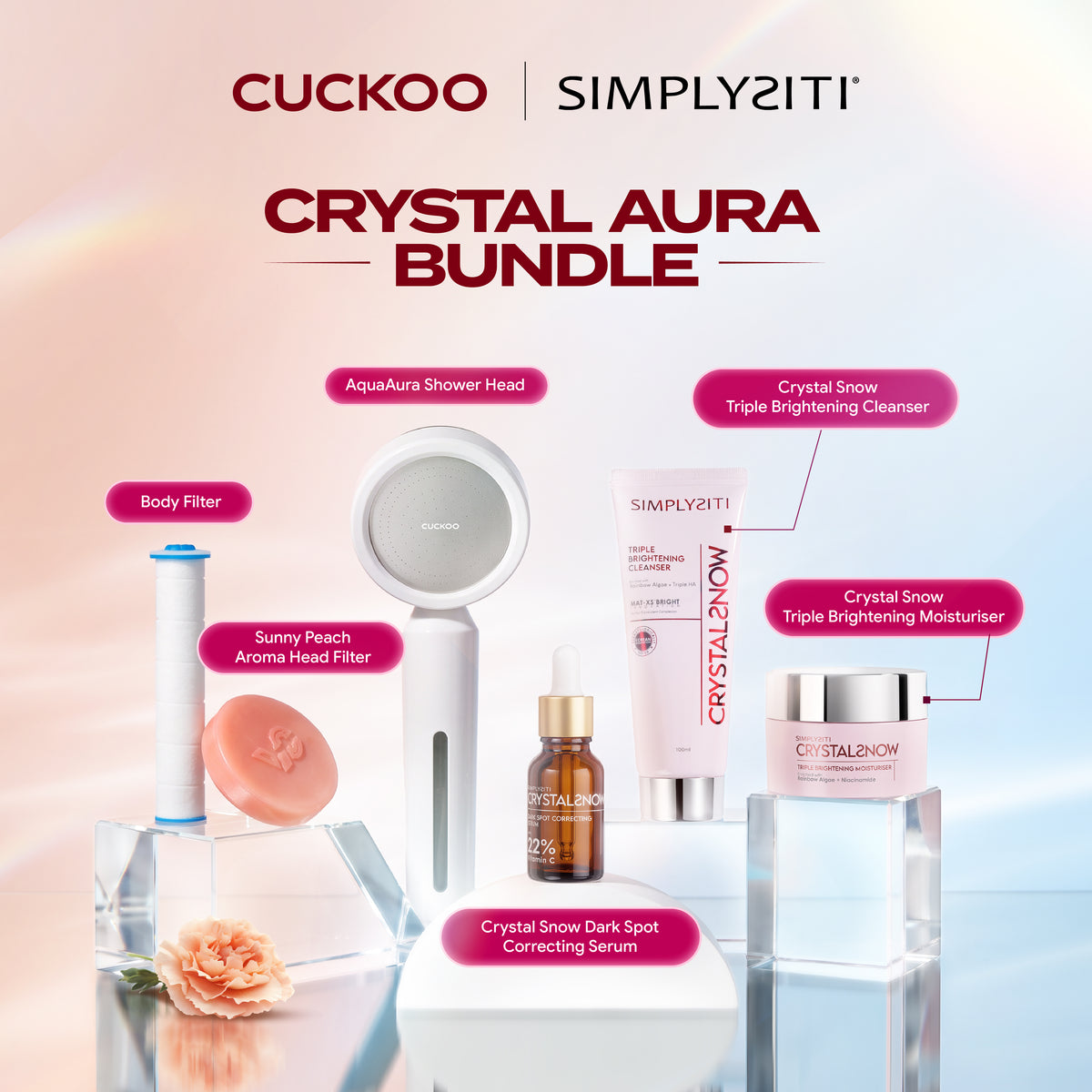 CUCKOO x SimplySiti Crystal Aqua Glow Essentials