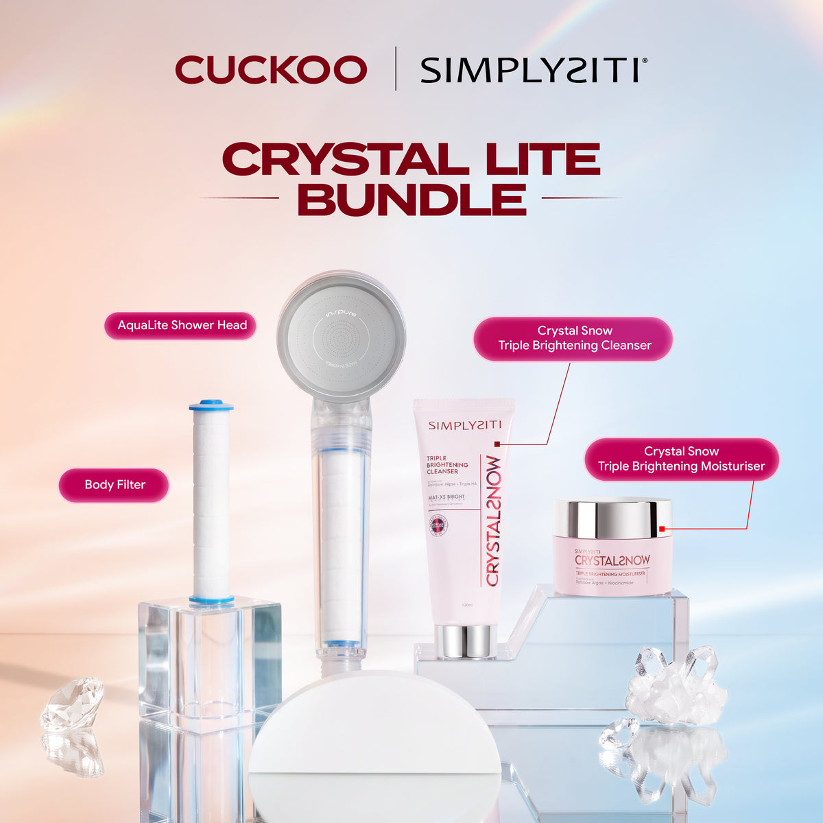 CUCKOO x SimplySiti Crystal Aqua Glow Essentials