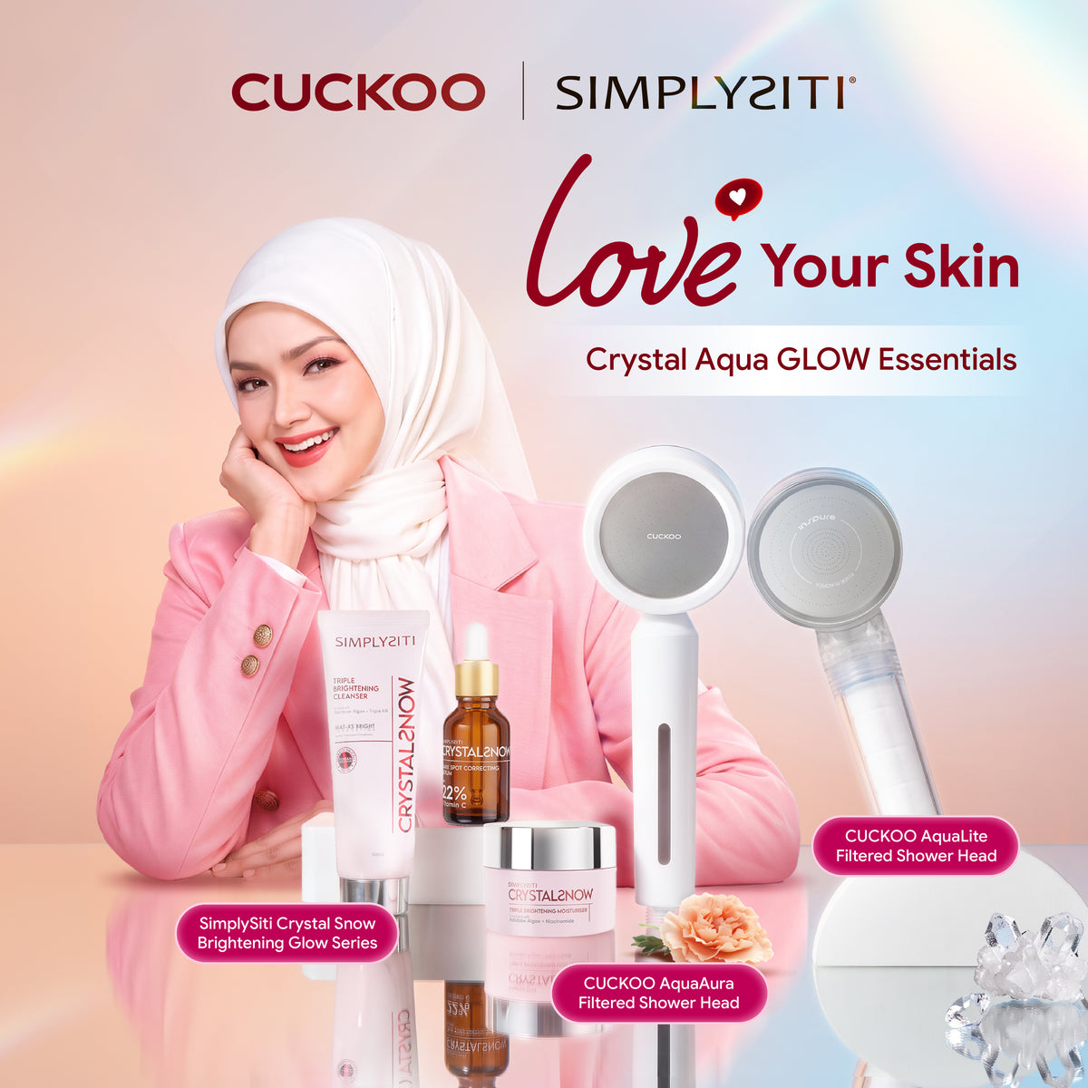 CUCKOO x SimplySiti Crystal Aqua Glow Essentials